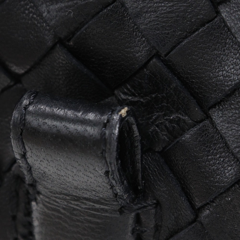 BOTTEGAVENETA Shoulder Bag lambskin black INTRECCIATO