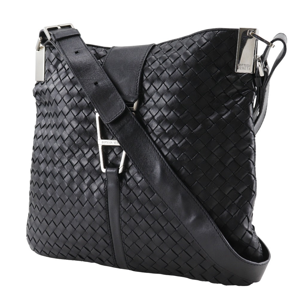 BOTTEGAVENETA Shoulder Bag lambskin black INTRECCIATO