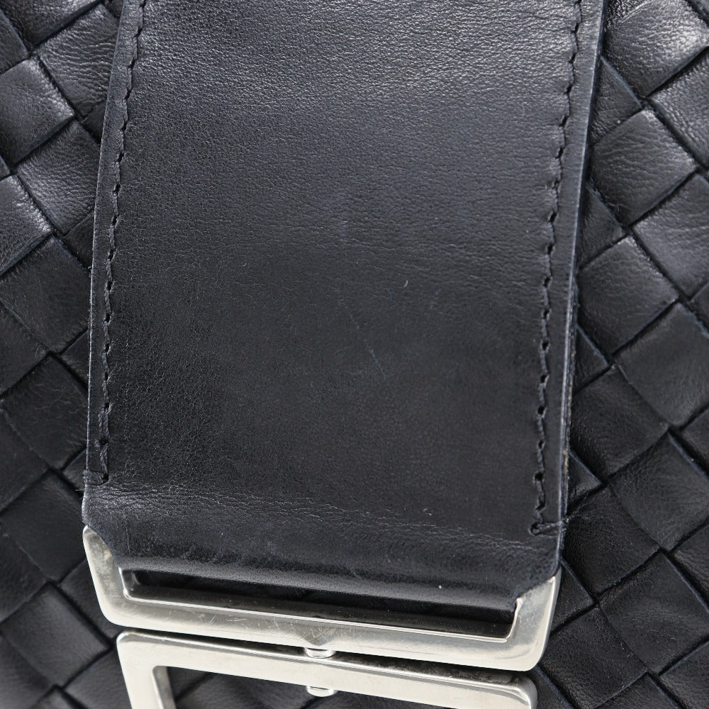 BOTTEGAVENETA Shoulder Bag lambskin black INTRECCIATO