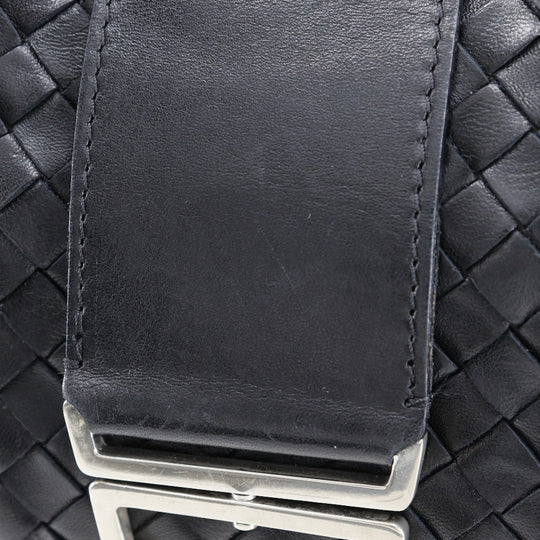 BOTTEGAVENETA Shoulder Bag lambskin black INTRECCIATO