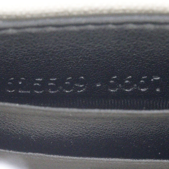 GUCCI Clutch bag 625569 leather black GG emboss mens Used Authentic