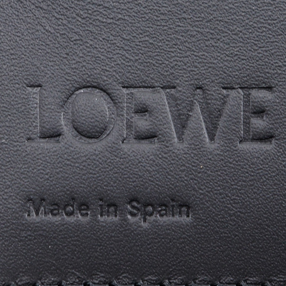 LOEWE Tri-fold wallet C565TR2X04 Calfskin black Triford mens Used Authentic