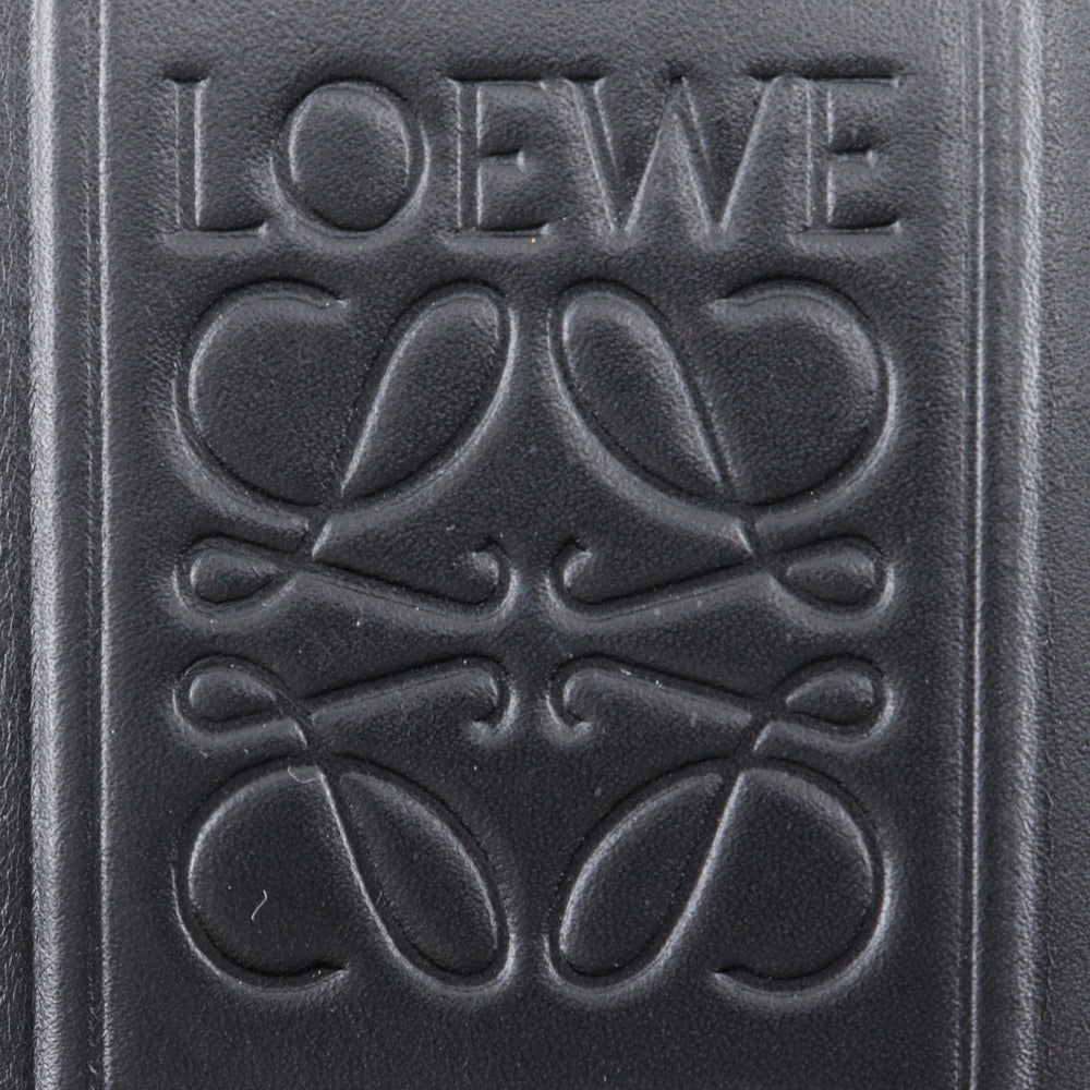 LOEWE Tri-fold wallet C565TR2X04 Calfskin black Triford mens Used Authentic