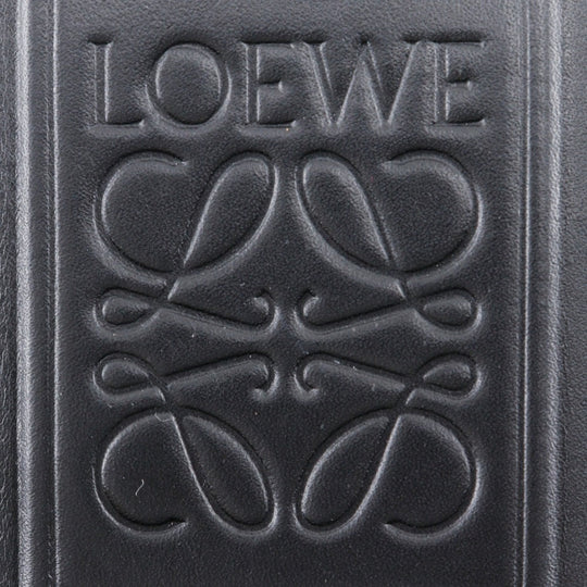 LOEWE Tri-fold wallet C565TR2X04 Calfskin black Triford mens Used Authentic