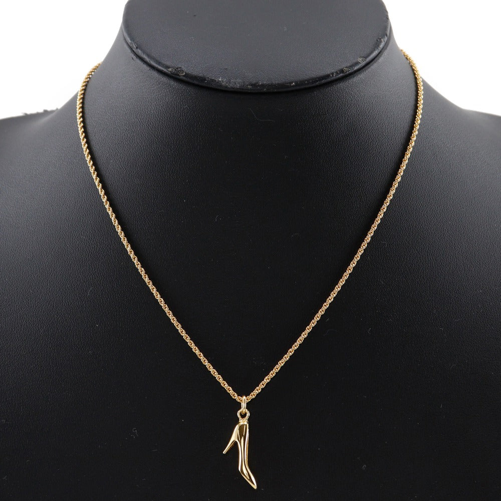 Christian Dior Necklace Plated Gold gold High heel motif Women Used Authentic
