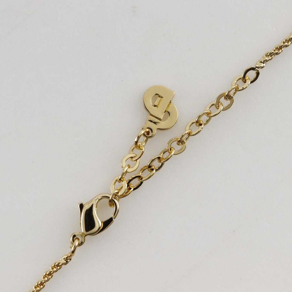 Christian Dior Necklace Plated Gold gold High heel motif Women Used Authentic