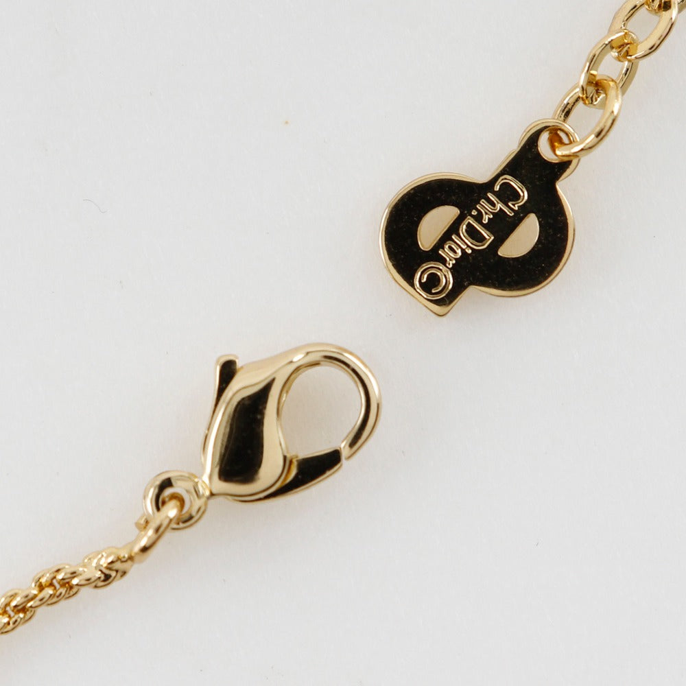 Christian Dior Necklace Plated Gold gold High heel motif Women Used Authentic