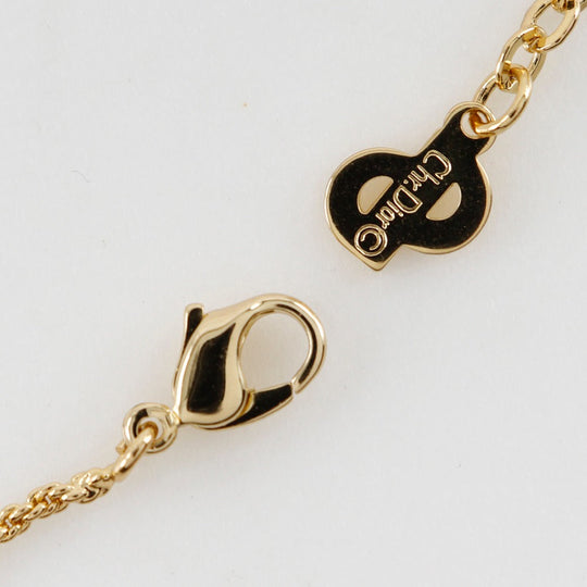 Christian Dior Necklace Plated Gold gold High heel motif Women Used Authentic