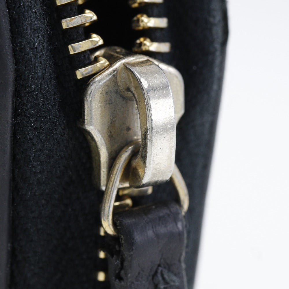 GUCCI Long Wallet Purse 509644 leather black Interlocking unisex(Unisex) Used Authentic