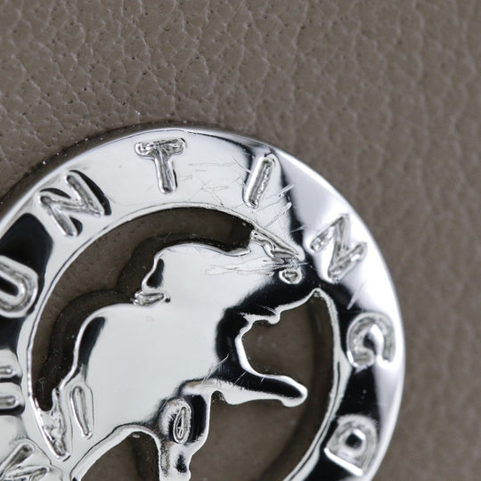 HUNTING WORLD Tri-fold wallet leather Brown Women Used Authentic