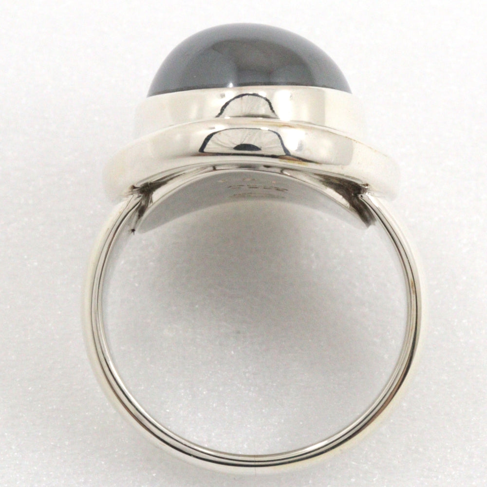Georg Jensen Ring Silver925, Hematite Silver Women Used Authentic