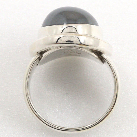 Georg Jensen Ring Silver925, Hematite Silver Women Used Authentic