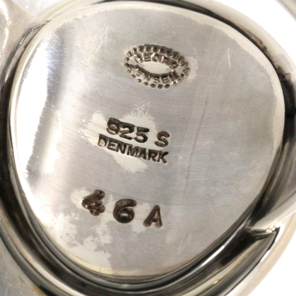 Georg Jensen Ring Silver925, Hematite Silver Women Used Authentic