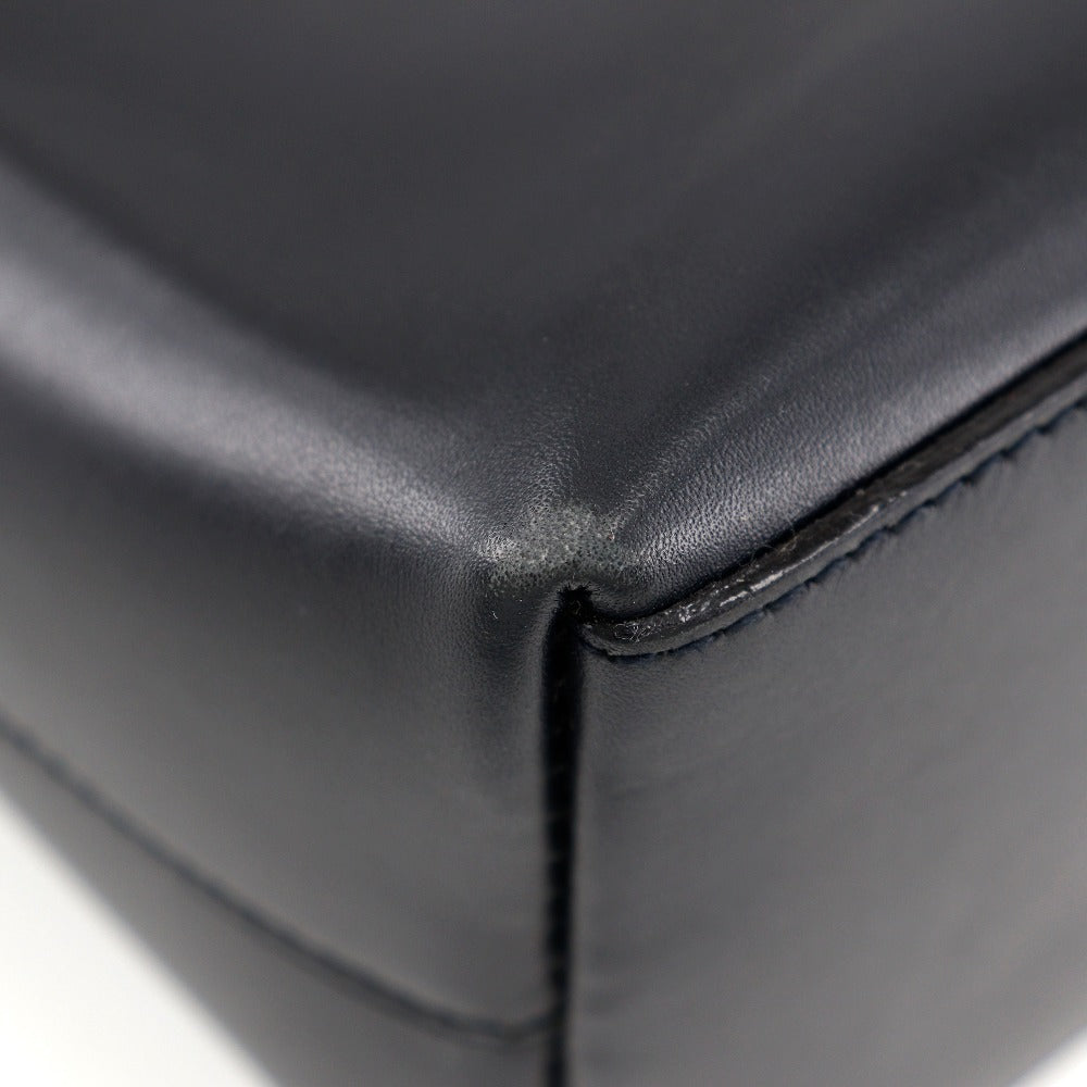 GUCCI Shoulder Bag 001.1887 Calfskin, Bamboo black Women Used Authentic