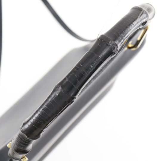 GUCCI Shoulder Bag 001.1887 Calfskin, Bamboo black Women Used Authentic