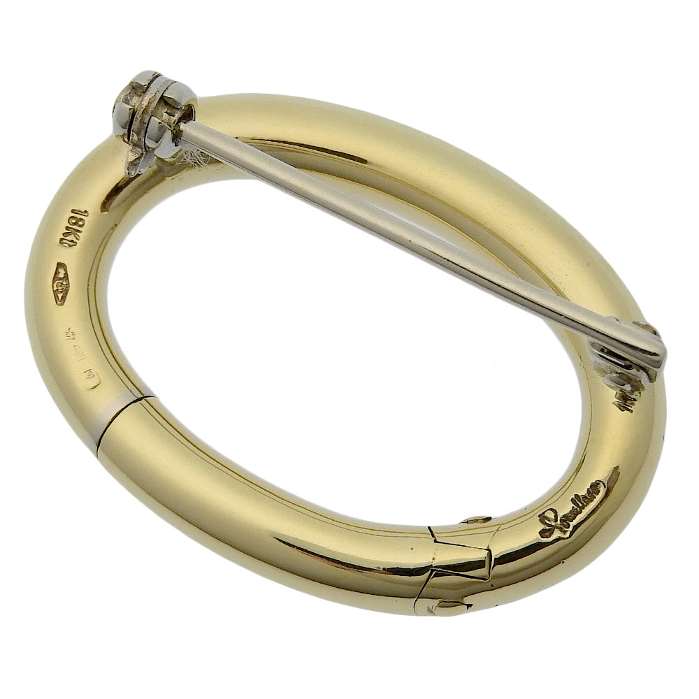 Pomellato Brooch K18 yellow gold gold Circle unisex(Unisex) Used Authentic