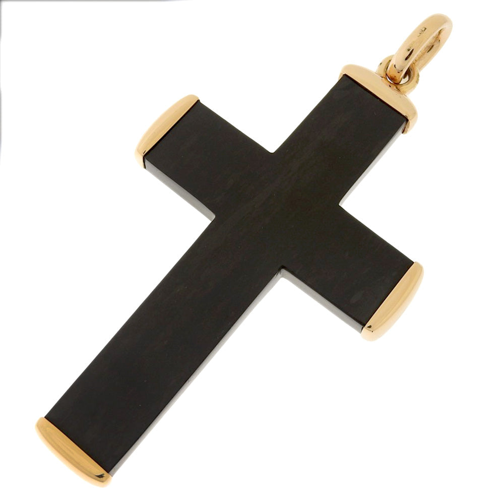 Pomellato Pendant top K18 pink gold, jet black Victoria Cross unisex(Unisex) Used Authentic