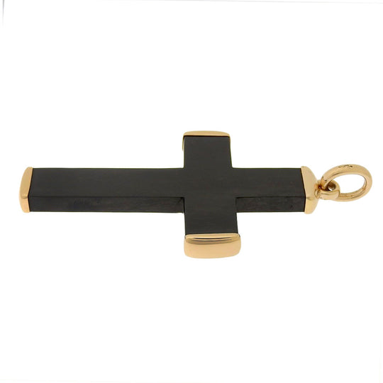 Pomellato Pendant top K18 pink gold, jet black Victoria Cross unisex(Unisex) Used Authentic
