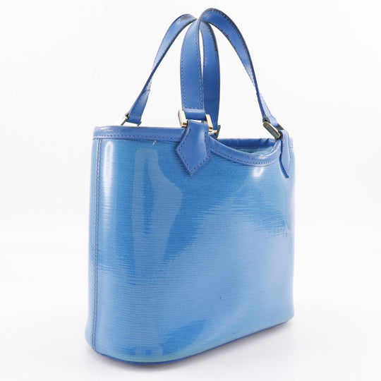 LOUIS VUITTON Handbag M92472 pile light blue Epiplage Mini lagoon bay Women Used Authentic