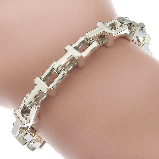 TIFFANY&Co. bracelet Silver925 Silver Chain T narrow unisex(Unisex) Used Authentic