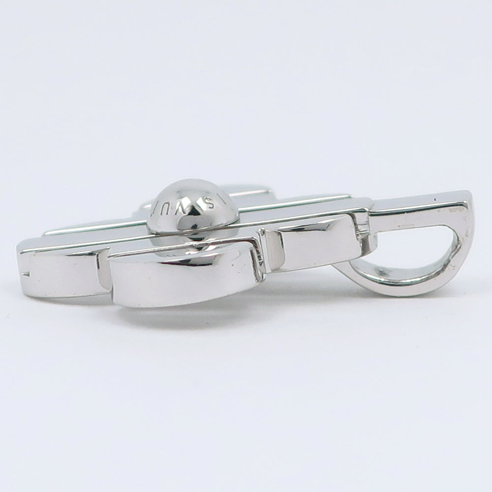 LOUIS VUITTON Pendant top K18 white gold Silver Berg Petite Fleur Women Used Authentic