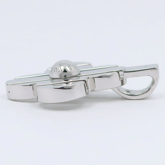 LOUIS VUITTON Pendant top K18 white gold Silver Berg Petite Fleur Women Used Authentic