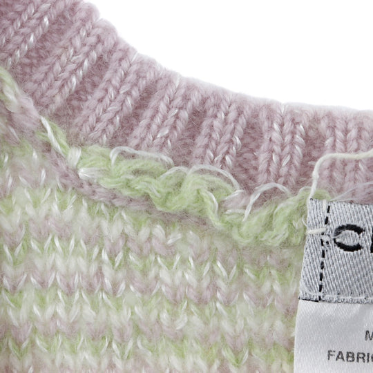CHANEL Vest P25397V01844 Cashmere, Rayon Pink / Yellow green knit 46