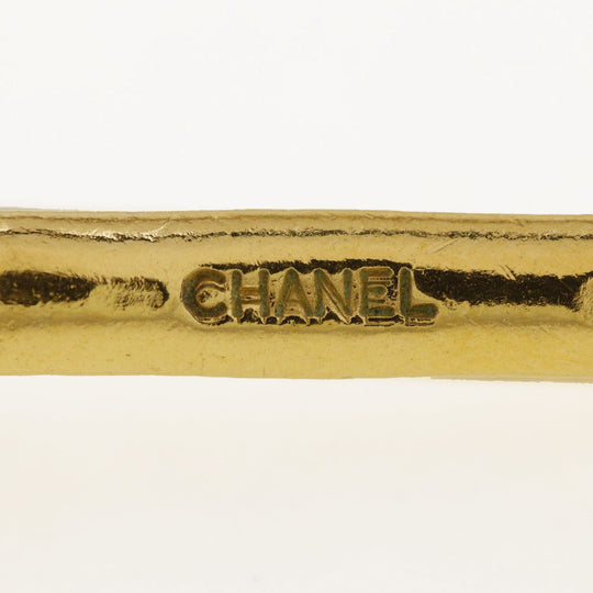 CHANEL Necklace Plated Gold gold vintage Round logo Women Used Authentic