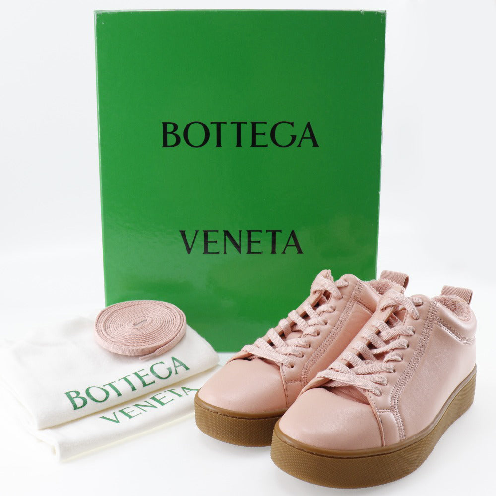 BOTTEGAVENETA sneakers 651417V00T0 lambskin salmon pink Chankie Women 36 Secondhand Authentic