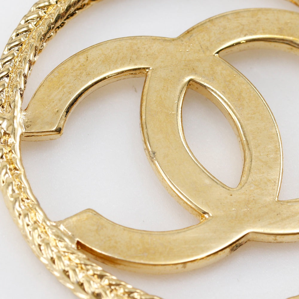 CHANEL key ring Plated Gold gold vintage COCO Mark Women Used Authentic