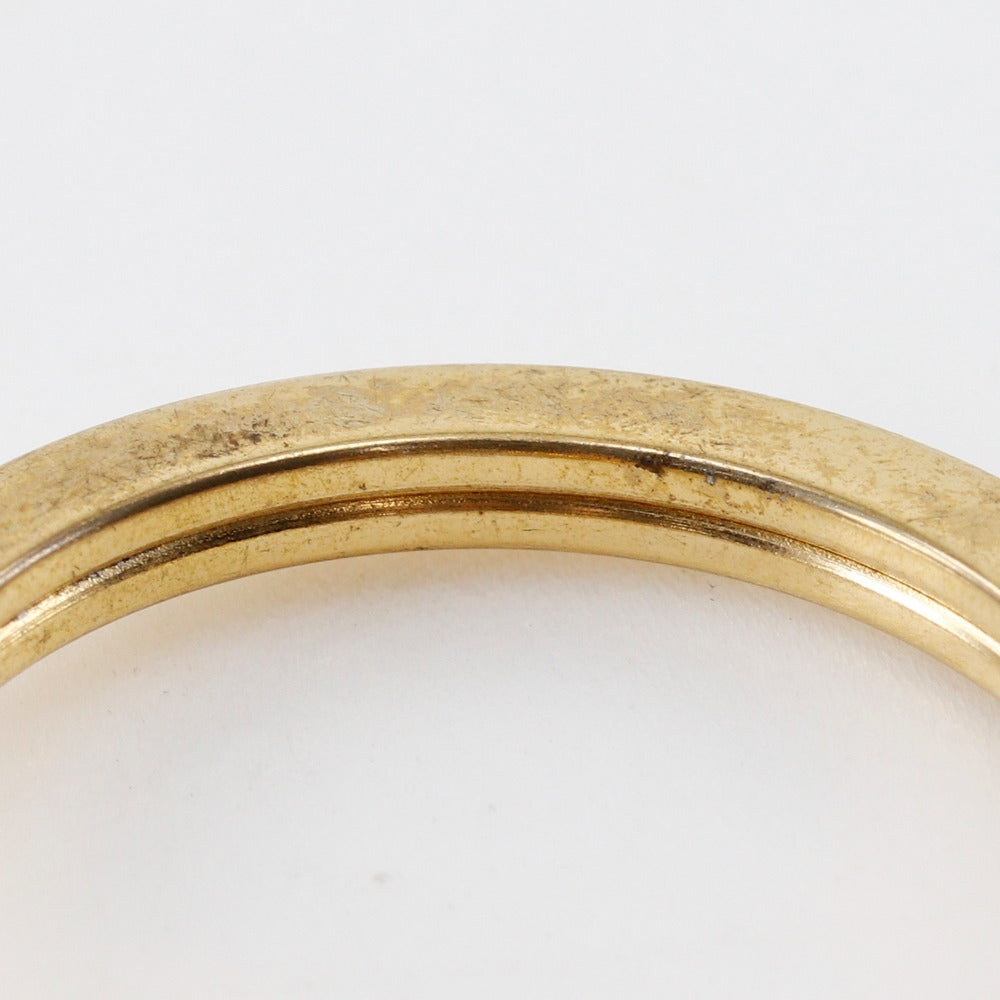 CHANEL key ring Plated Gold gold vintage COCO Mark Women Used Authentic