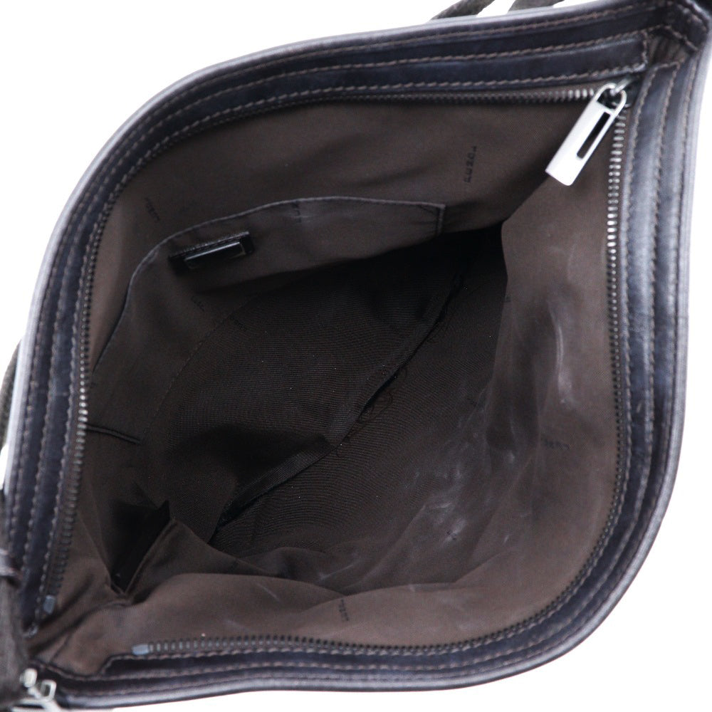 FENDI Shoulder Bag canvas Brown Zucchino one belt Women Used Authentic