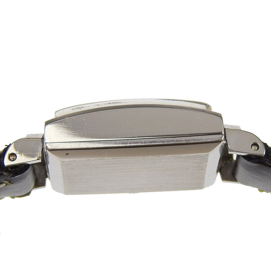 IWC Watches Hand Winding Pt900Platinum, embossed leather white Silver dial Women Used Authentic