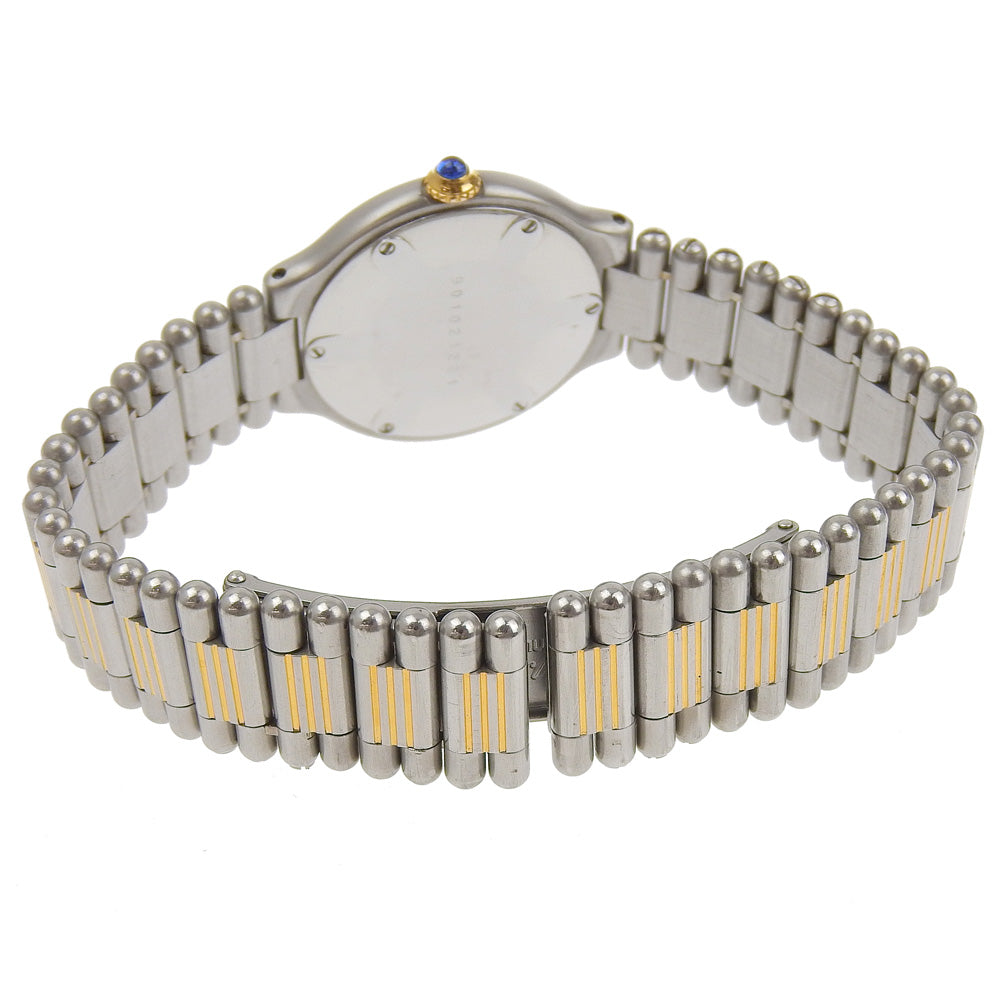 CARTIER Watches Quartz Stainless Steel Silver Must White dial Women Used Authentic