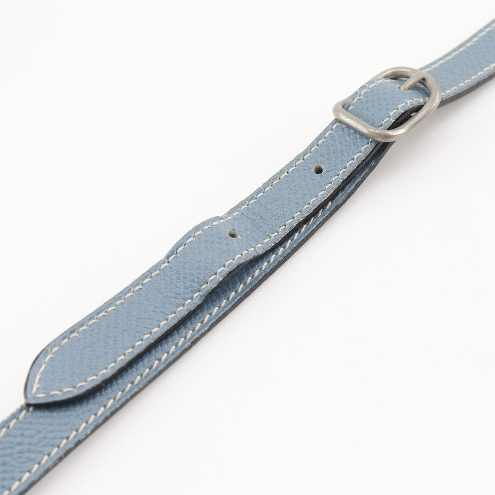 HERMES Shoulder Bag Courchevel light blue Amery Women Used Authentic