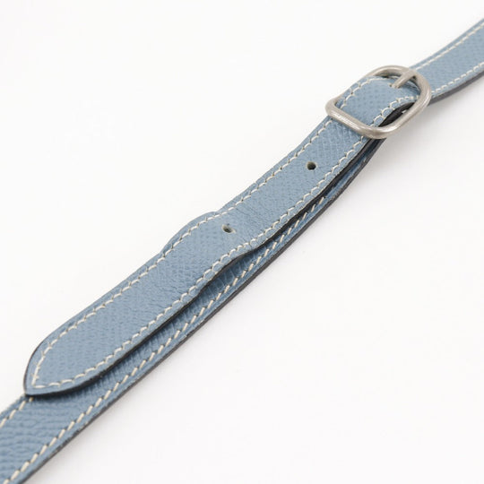HERMES Shoulder Bag Courchevel light blue Amery Women Used Authentic
