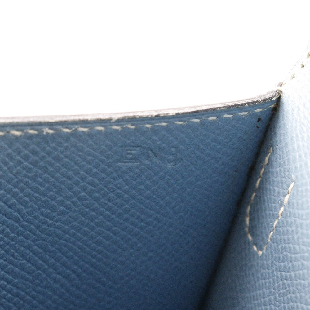 HERMES Shoulder Bag Courchevel light blue Amery Women Used Authentic
