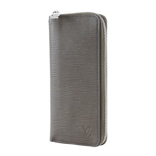 LOUIS VUITTON Long Wallet Purse M60967 Epi Leather Brown Vertical Zippy wallet mens Used Authentic