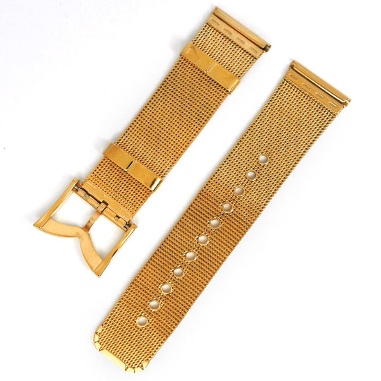 Gaga Milano Watches Quartz Plated Gold , Leather Brown Manure 46 Brown dial mens Used Authentic