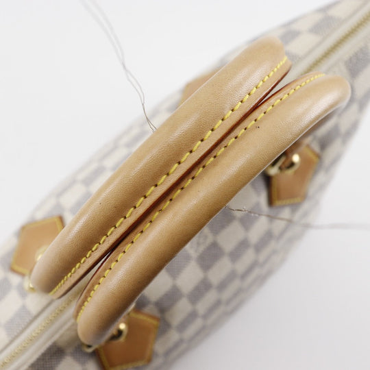 LOUIS VUITTON Handbag N51186 Damier Azur Canvas White Saleya PM Women Used Authentic