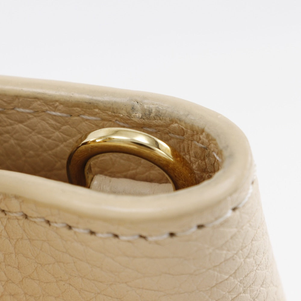 LOUIS VUITTON Handbag M53250 Taurillon Clemence Leather beige gradation 2WAYShoulder Capusine PM Women Used Authentic