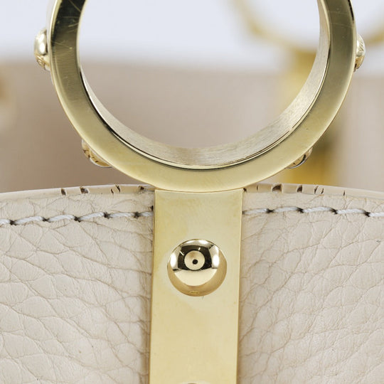 LOUIS VUITTON Handbag M53250 Taurillon Clemence Leather beige gradation 2WAYShoulder Capusine PM Women Used Authentic