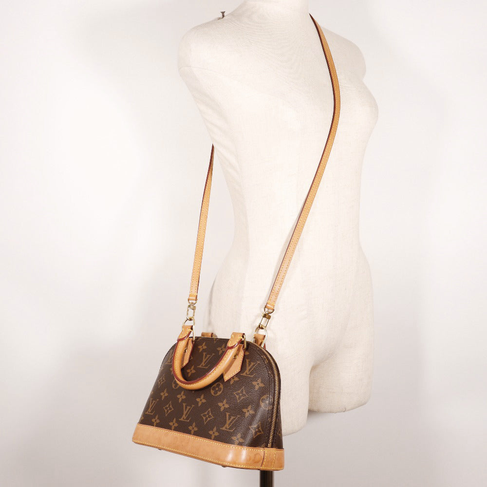 LOUIS VUITTON Handbag M53152 Monogram canvas Brown 2WAYShoulder Alma BB Women Used Authentic