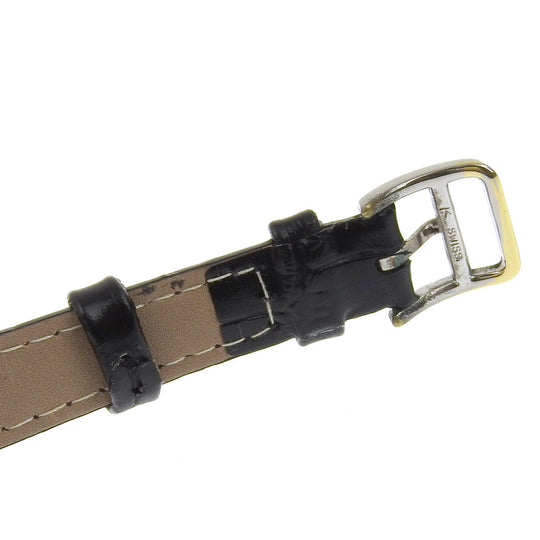 HERMES Watches Quartz Stainless Steel , Embossed Leather white Carrick White dial Women Used Authentic