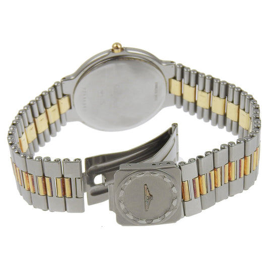 LONGINES Watches Quartz Stainless Steel , Plated Gold gray cal.L161.2 Conquest gray dial mens Used Authentic