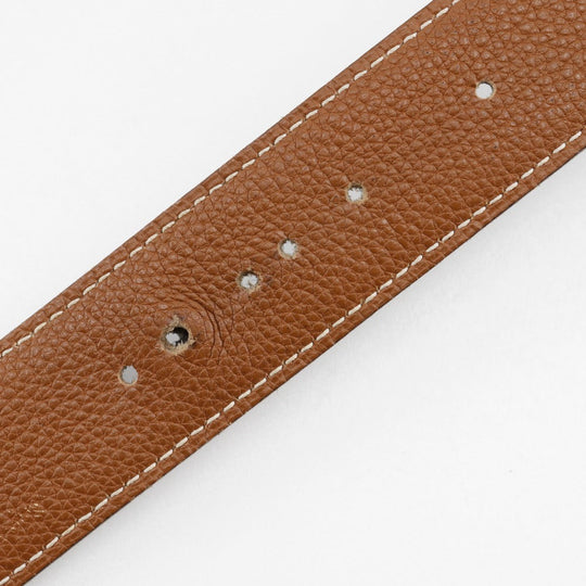 HERMES belt leather Brown / black reversible Constance H belt 90 mens Used Authentic