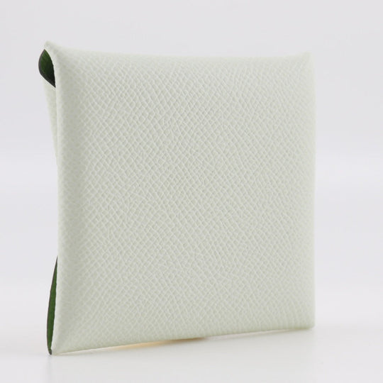 HERMES Coin case Epsom Light green By color Bastia unisex(Unisex) Used Authentic