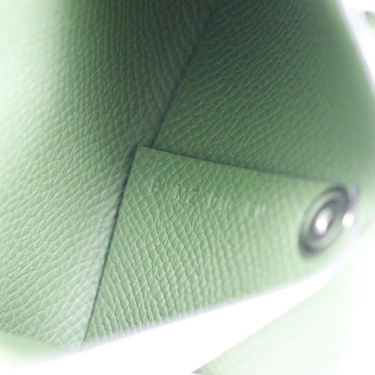 HERMES Coin case Epsom Light green By color Bastia unisex(Unisex) Used Authentic