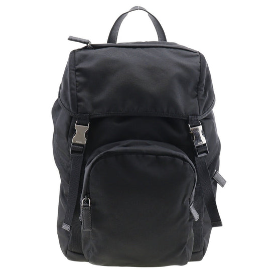PRADA Backpack 2VZ135 Nylon black unisex(Unisex) Used Authentic