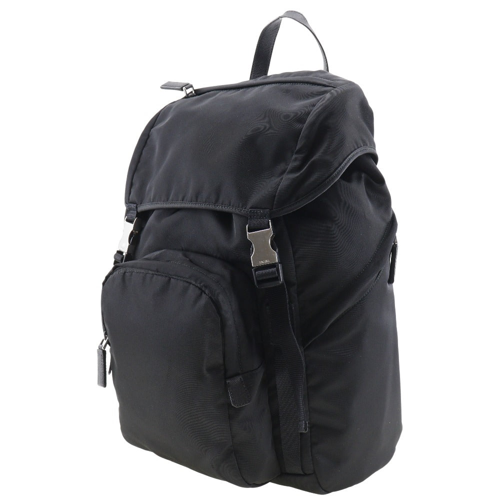 PRADA Backpack 2VZ135 Nylon black unisex(Unisex) Used Authentic